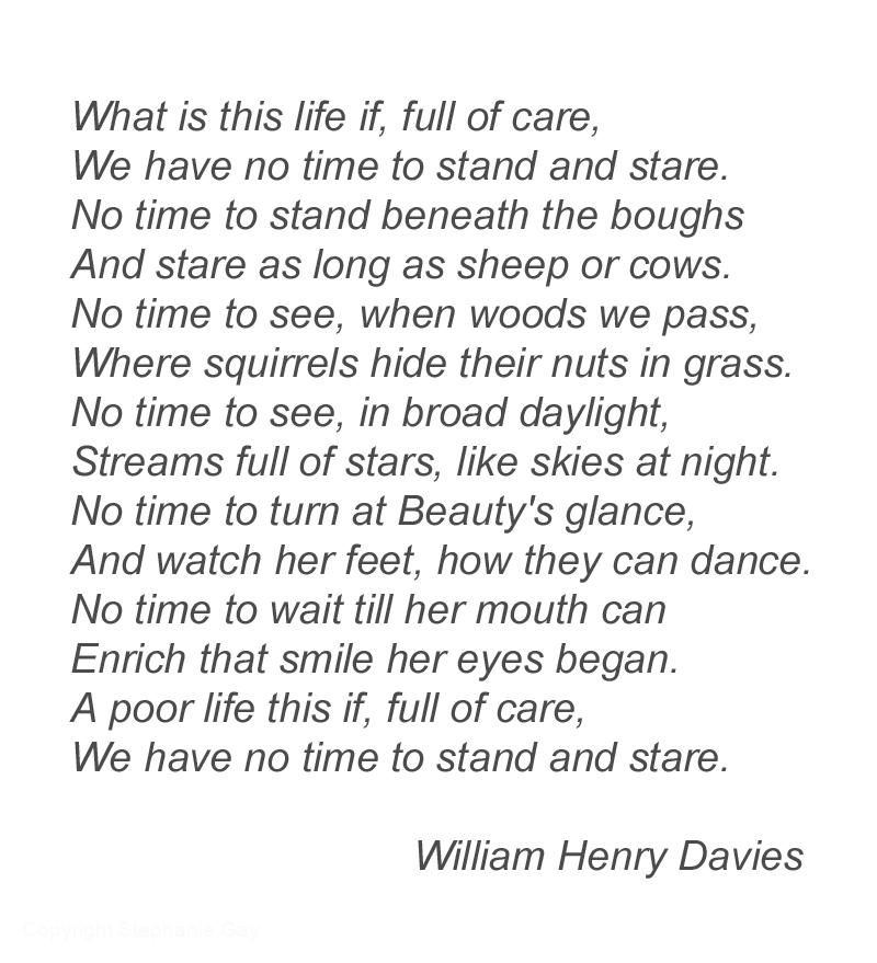 Leisure, William Henry Davies