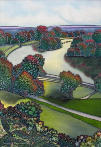 The Thames from Richmond Hill Original Silk Painting