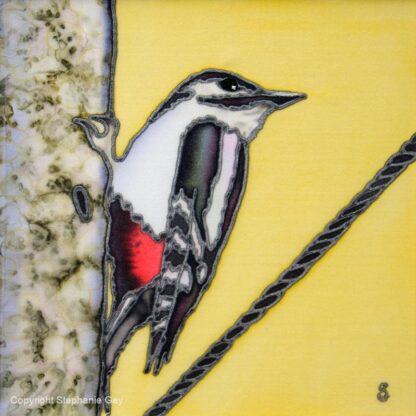 Greater Spotted (Woodpecker) Original Silk Painting