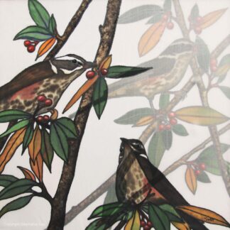 Remember the Redwings Original Silk Painting