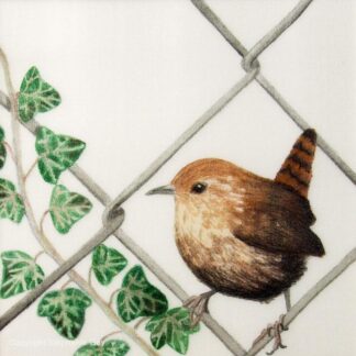 Jailbird - Escapee Wren Original Silk Painting