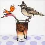 Lark and Stormy, Original Silk Painting