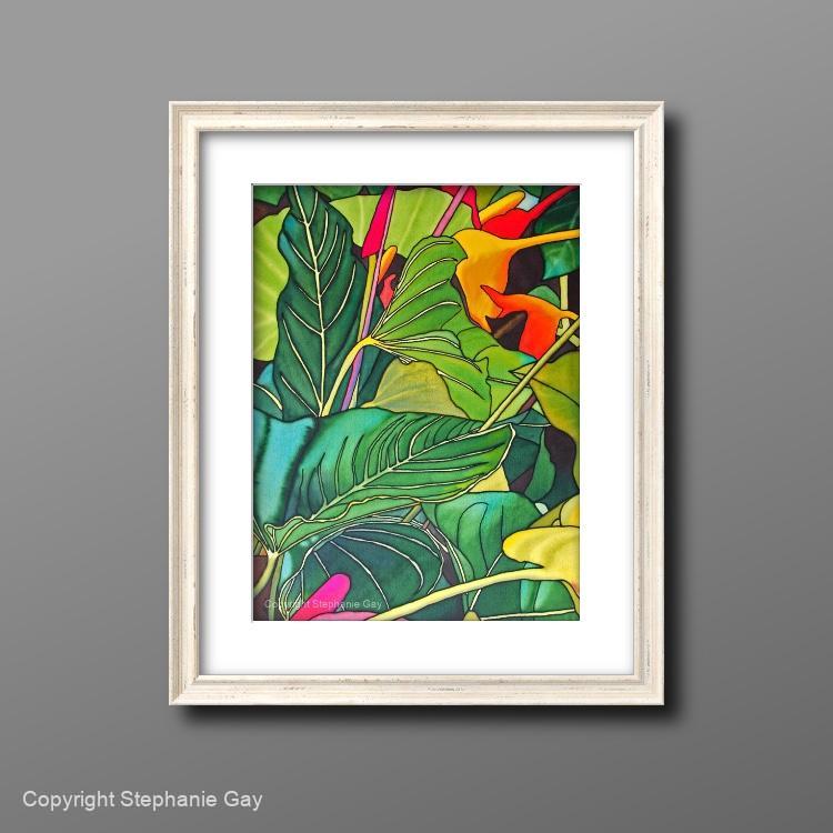 Where to buy Picture Frames? Framed Painting of Tropical Leaves