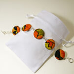 Unusual Silk Gifts - Nasturtium Silk Bracelet
