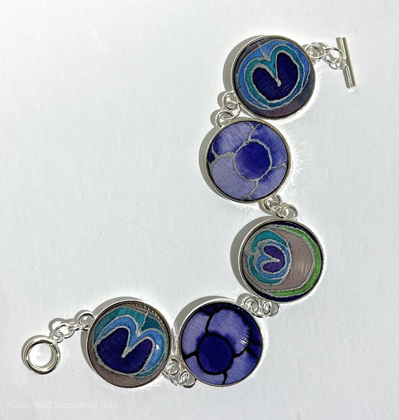 Peacock Silk Bracelet