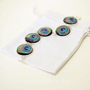 Peacock Silk Bracelet