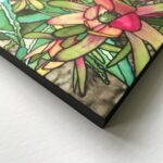 Common Sunshine Conebush Silk Painting Detail showing frame