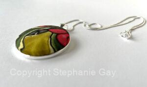 Holly Inspired Silk Pendant Necklace 2