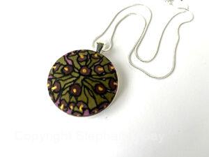 Ivy Silk Pendant Necklace