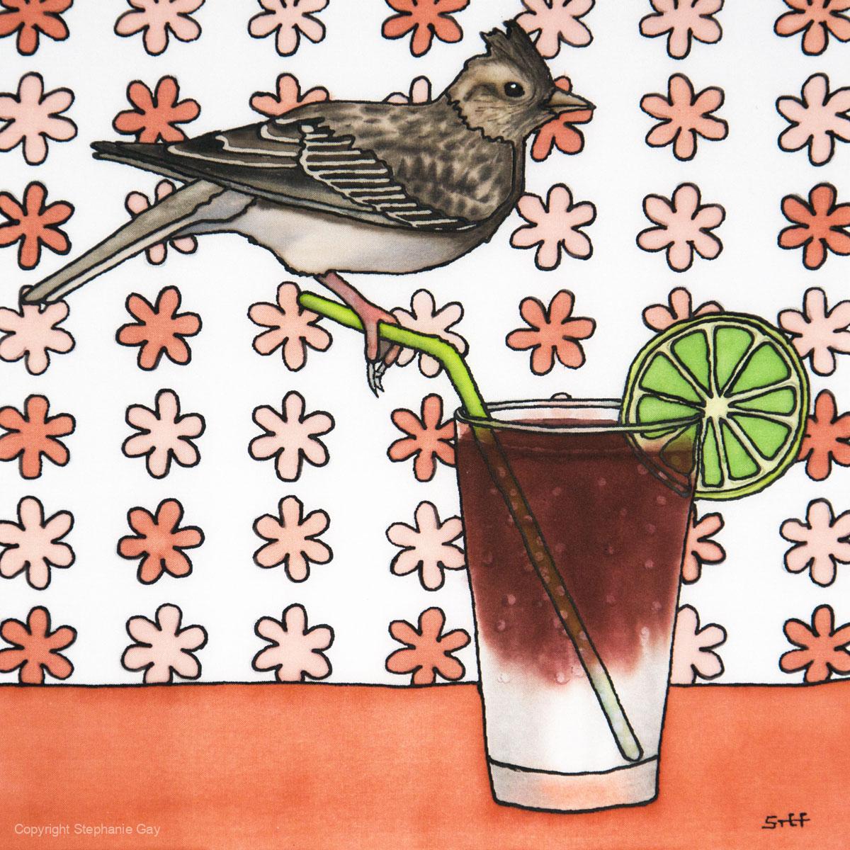 Lark & Stormy - The Skylark Original Silk Painting