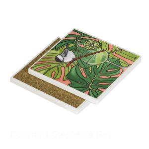 Gin & Tit The Willowy One Ceramic Coaster