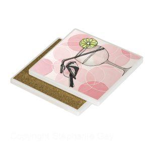 Gin and Tit 2 Ceramic Coaster