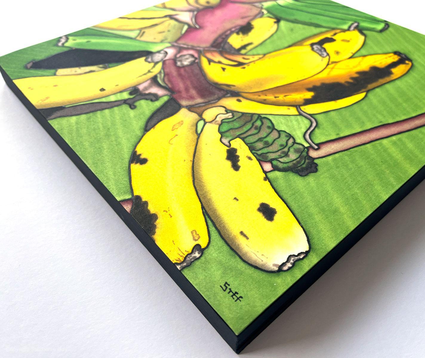 Bananas Silk Painting - Image 2