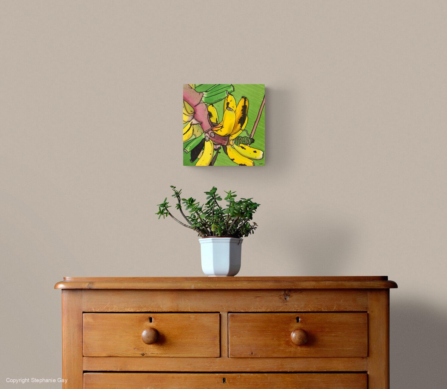 Bananas Silk Painting - Image 3