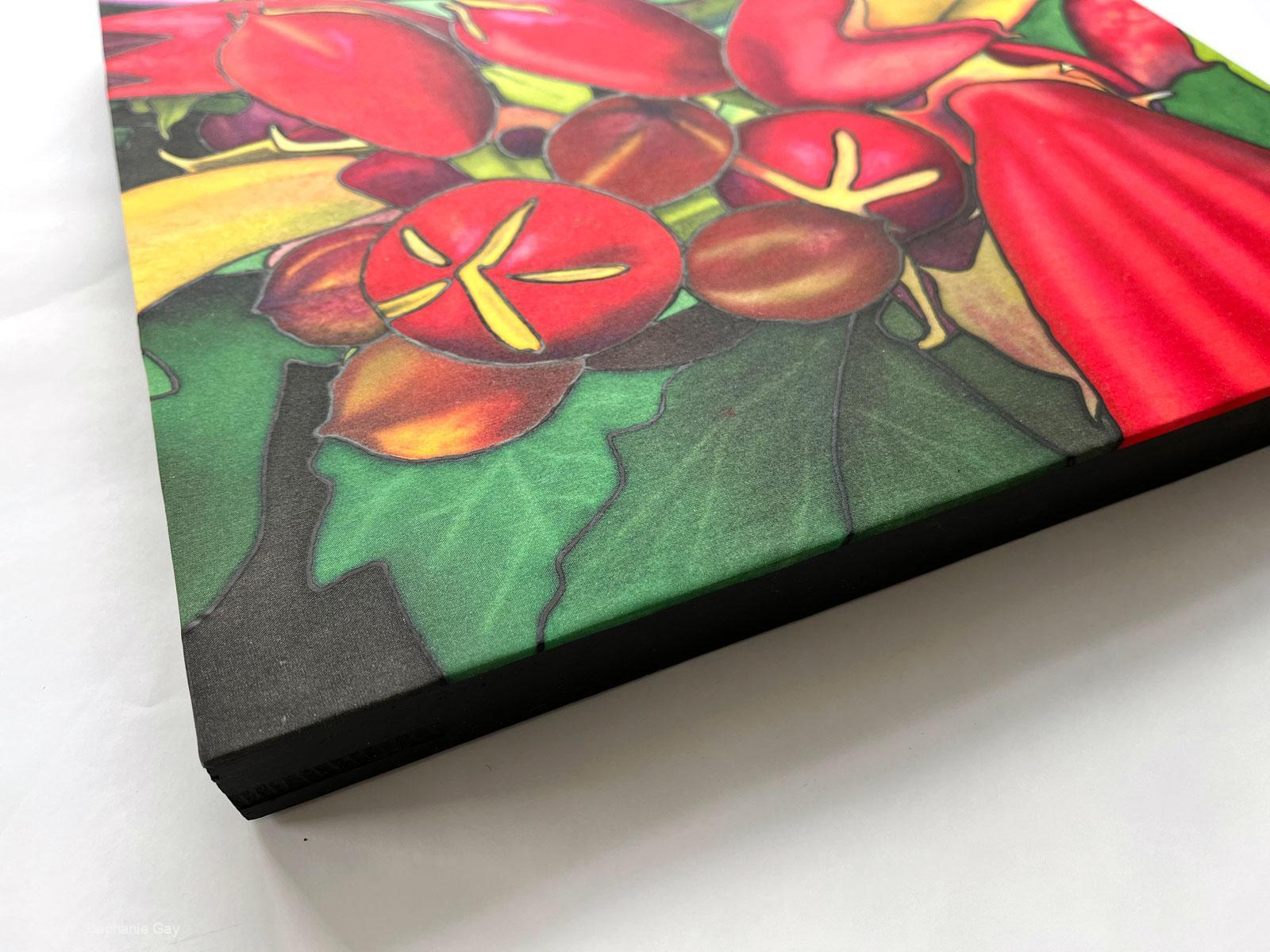 Campsis Silk Painting - Image 2