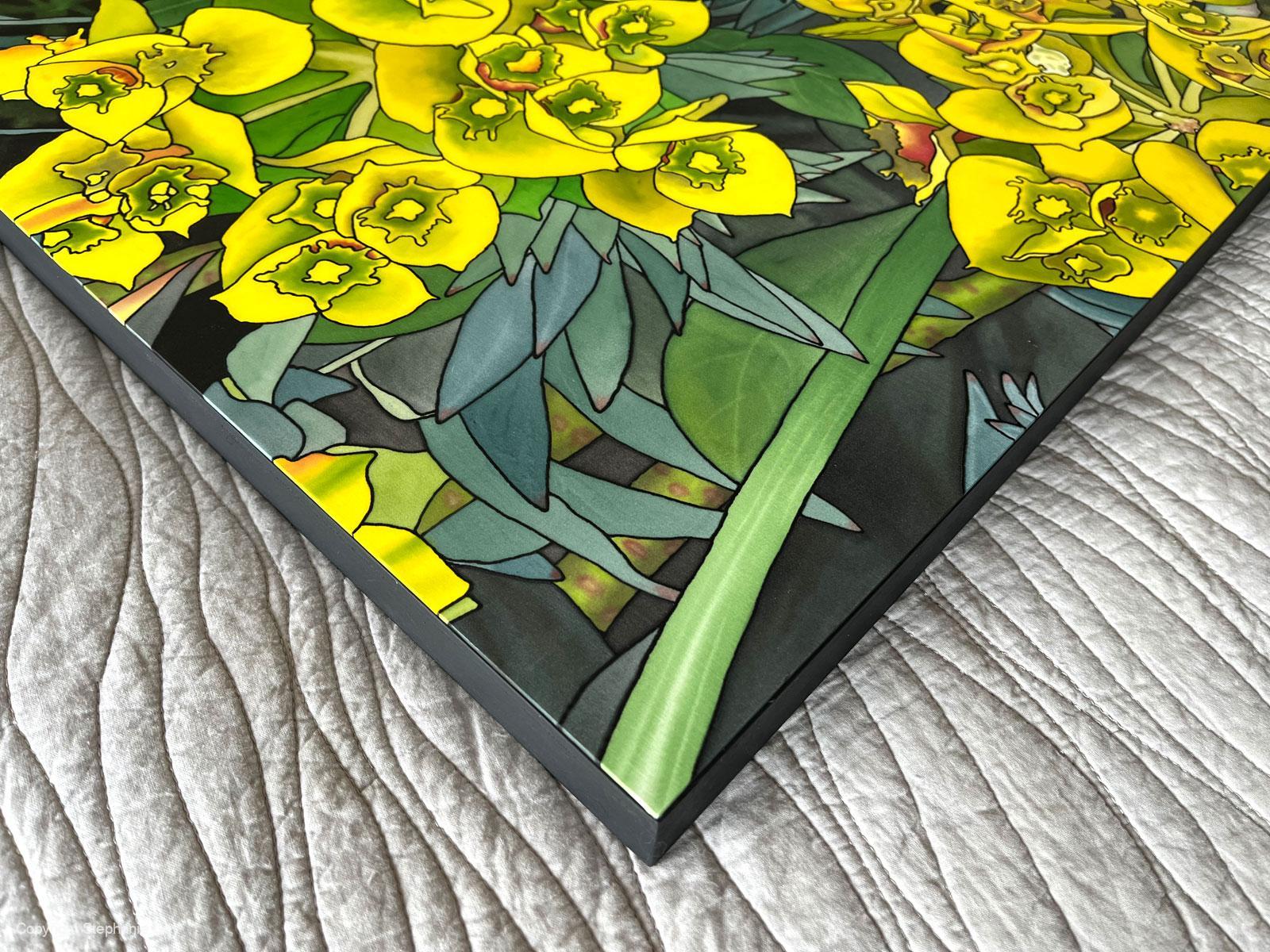 Euphorbia 1 Silk Painting - Image 2