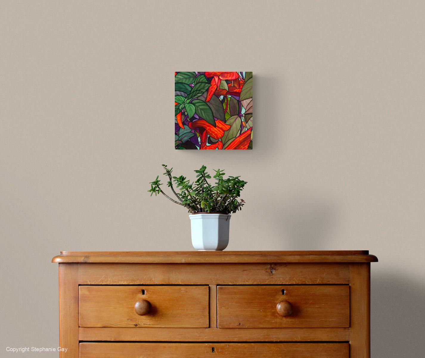 Hairy Columnea Silk Painting - Image 3