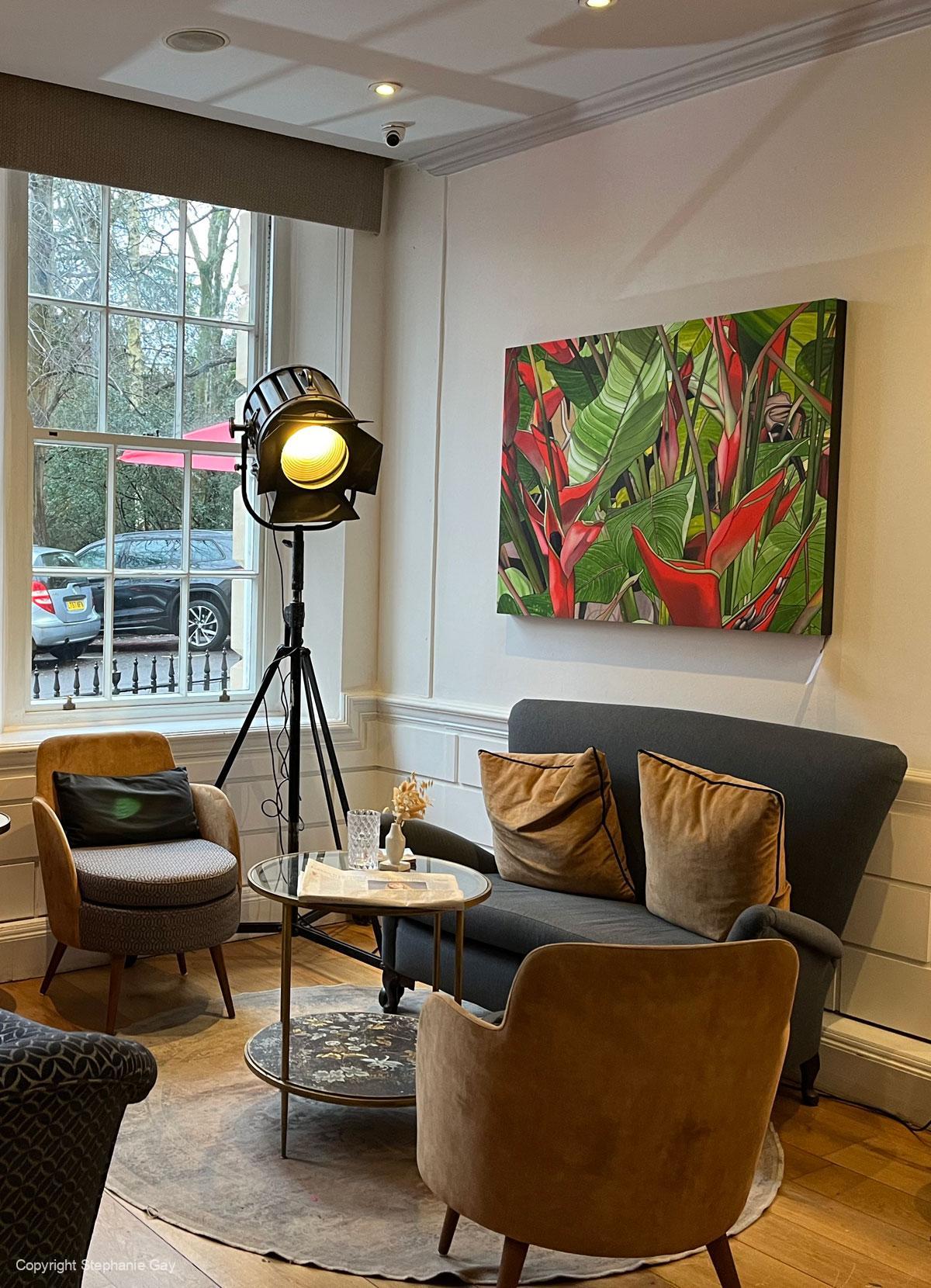 Heliconia Silk Painting - Image 3