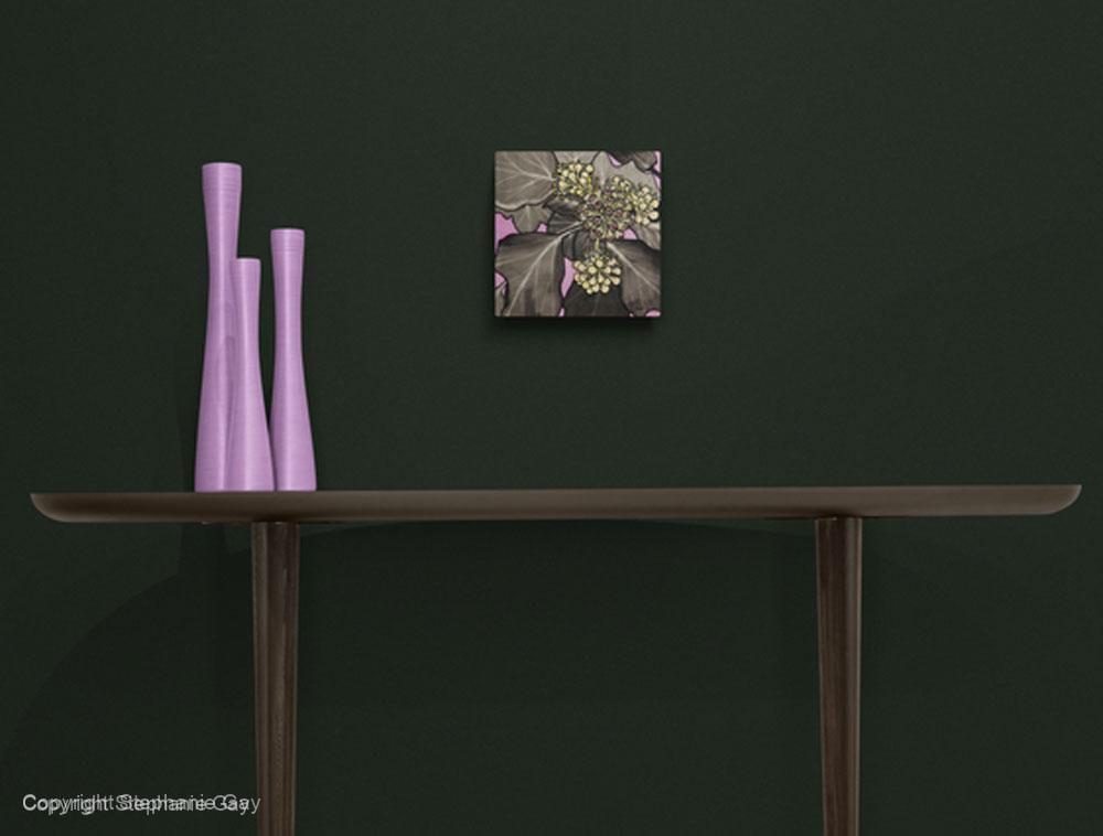 Ivy Silk Painting - Image 3