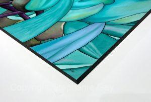 Jade Vine 2 Silk Painting Showing Frame