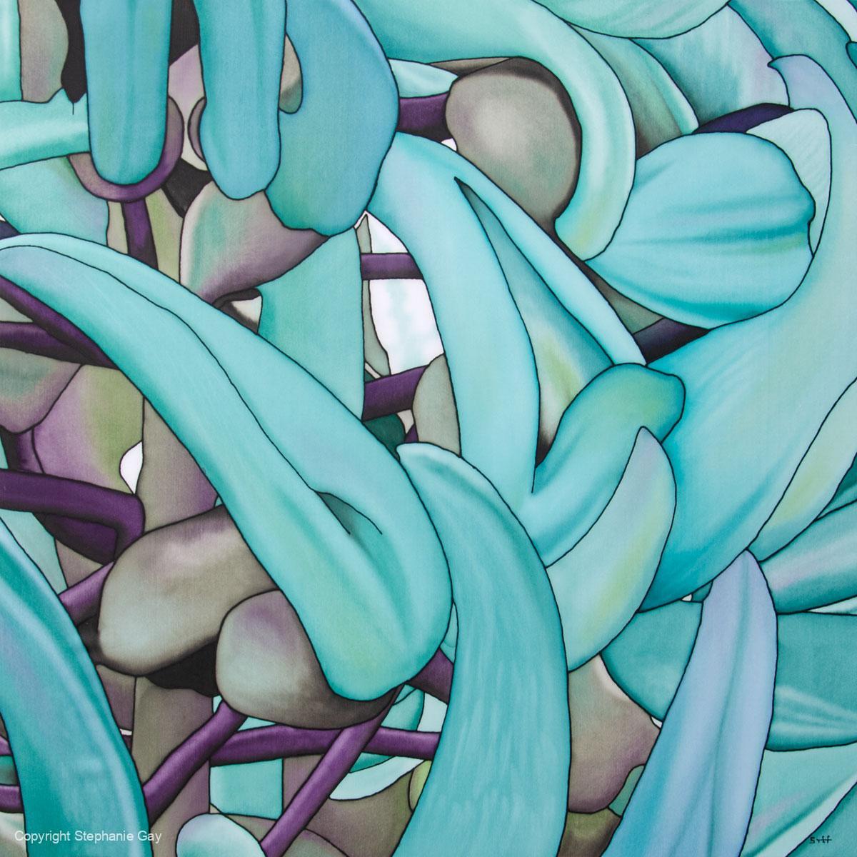 Jade Vine 2 Silk Painting