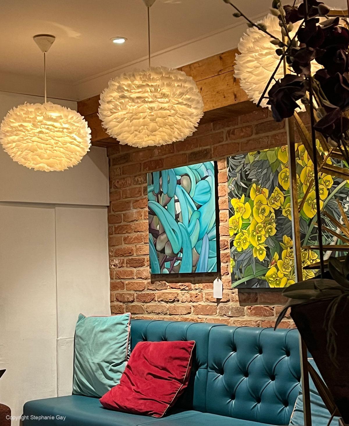 Jade Vine 2 Silk Painting - Image 3