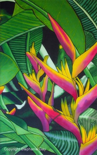 Lobster Claws Silk Painting