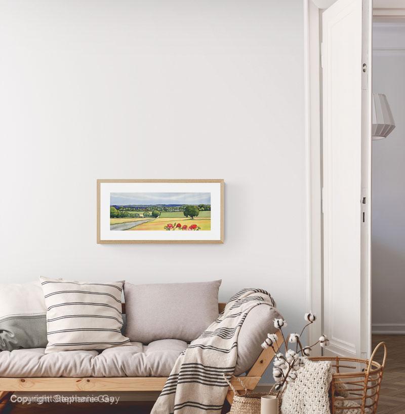 View from Long Lane, Cookham Dean with Poppies - Image 3