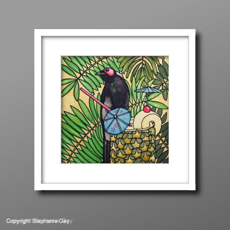 Pina Coleto (Pina Colada and Coleto) Silk Painting - Image 2