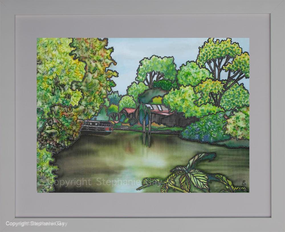 Barge at Ray Mill Island, Maidenhead - Image 2