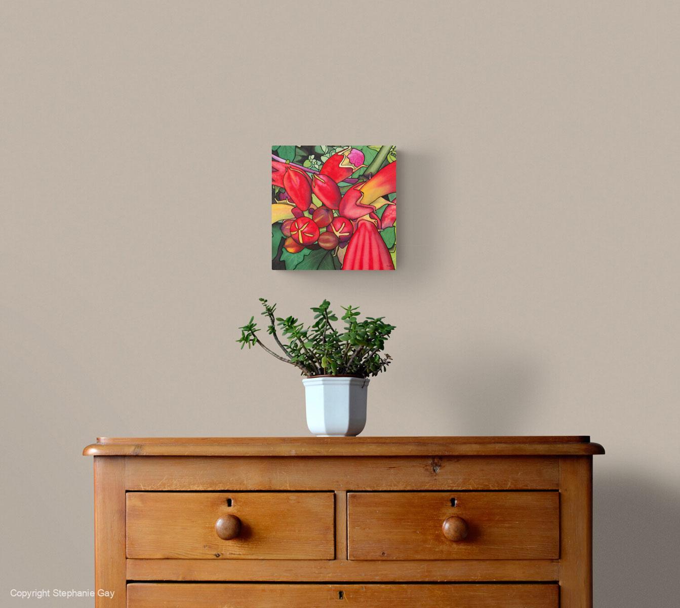 Campsis Silk Painting - Image 3