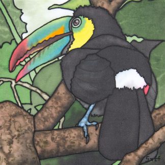Tiny Toucan Two Silk Painting