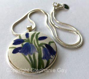 Bluebells 1 Silk Pendant Necklace 2