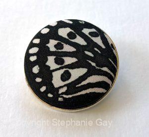 Monarch Wing Silk Brooch