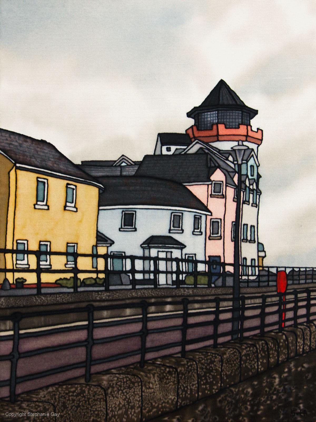 Eastcliff Portishead Silk Painting