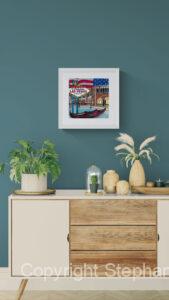 Viva Las Vegas Signed Giclee Print Framed in a Room Setting