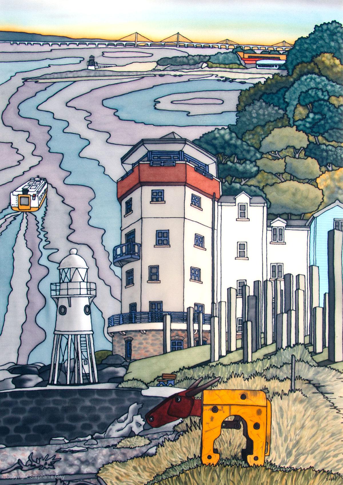 Portishead Fever Silk Painting